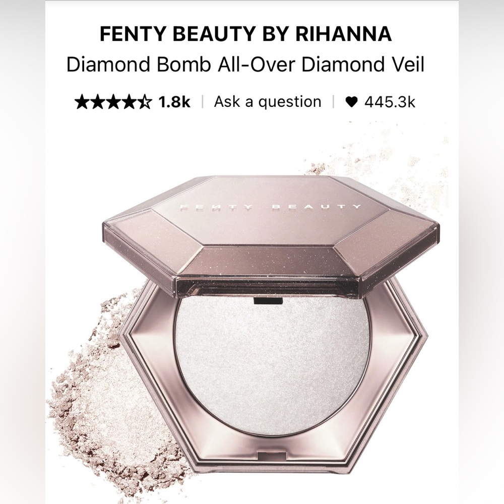 Fenty Beauty Diamond Bomb Pure Platinum Sparkle 01